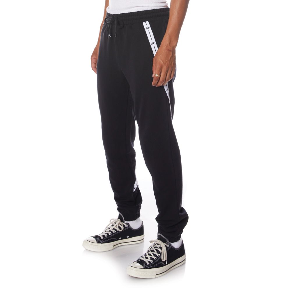Kappa Authentic Jpn Warsaw Sweatpants Black | VL7612038