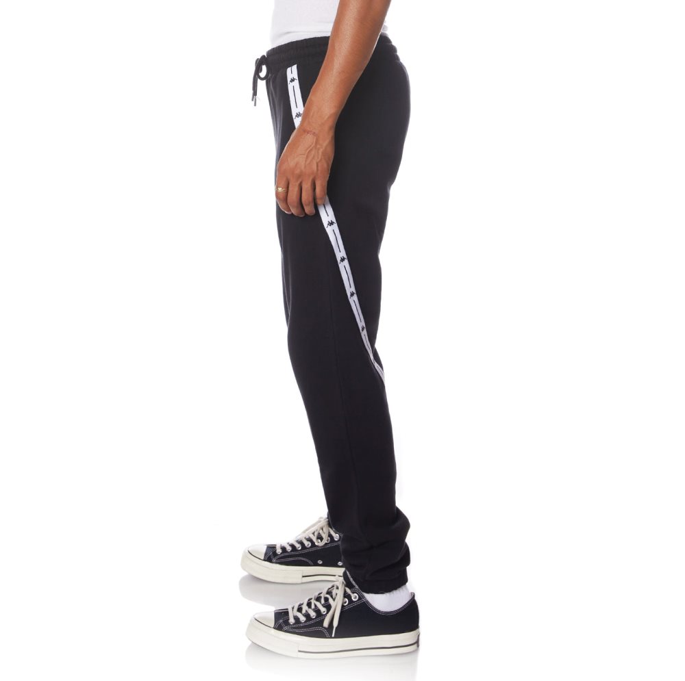 Kappa Authentic Jpn Warsaw Sweatpants Black | VL7612038