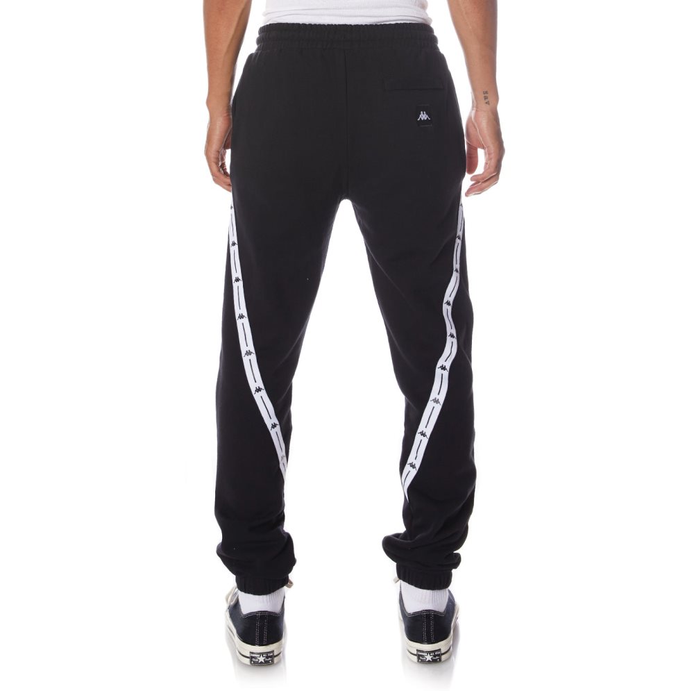 Kappa Authentic Jpn Warsaw Sweatpants Black | VL7612038