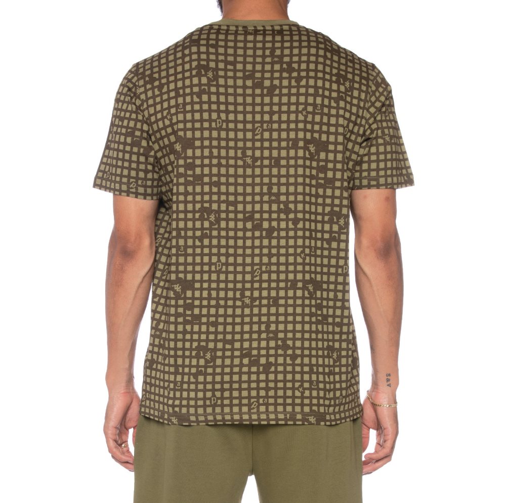 Kappa Authentic Kareem T Shirts Olive | FO8412935