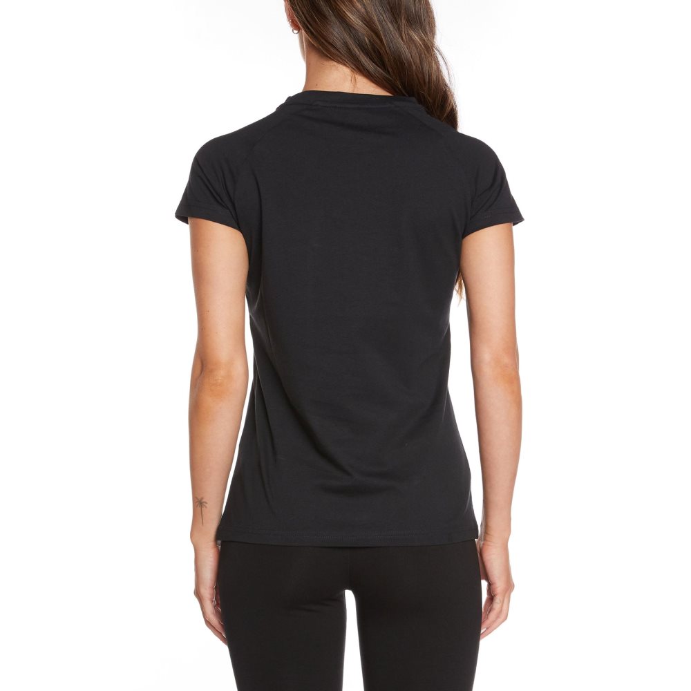 Kappa Authentic Love Dabrowa T Shirts Black | EU7945130
