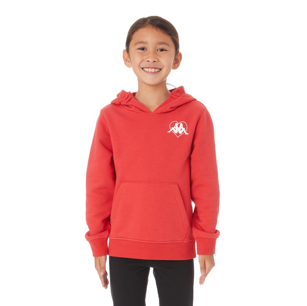 Kappa Authentic Love Torun Hoodie Red | XQ8927156