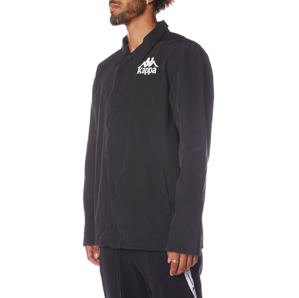 Kappa Authentic Madison Track Jackets Black | IS1478956