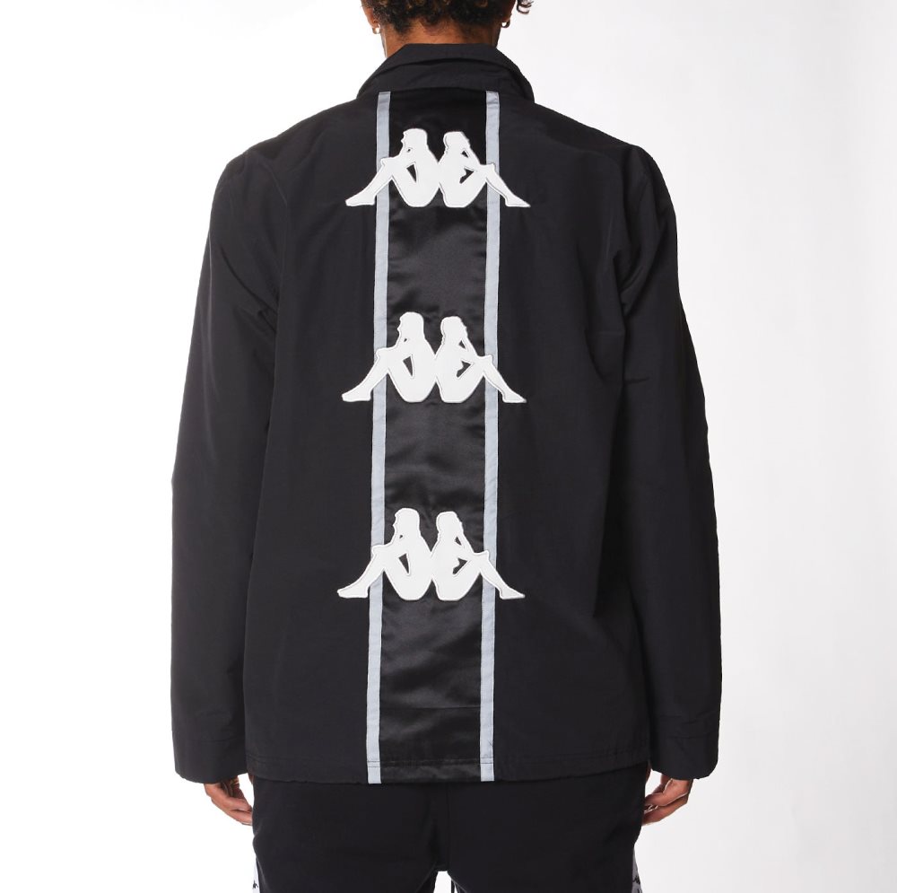 Kappa Authentic Madison Track Jackets Black | IS1478956