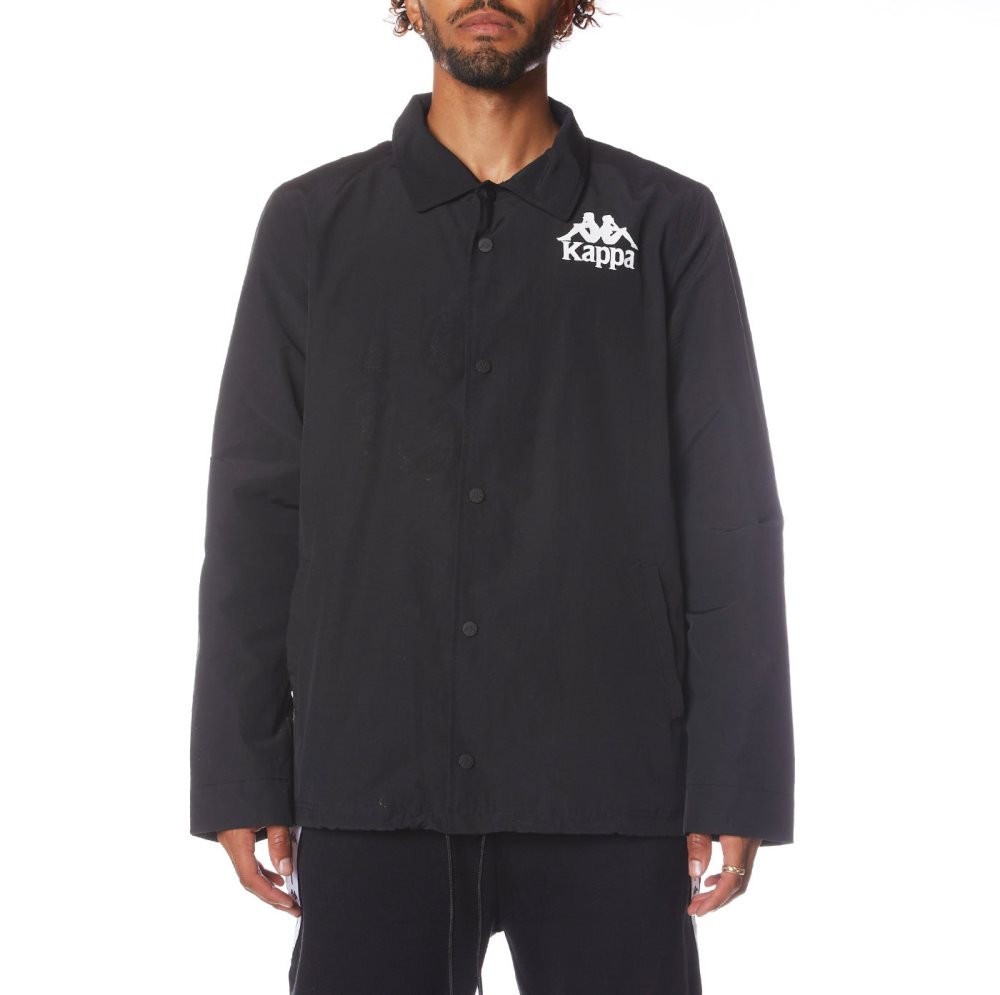 Kappa Authentic Madison Track Jackets Black | IS1478956