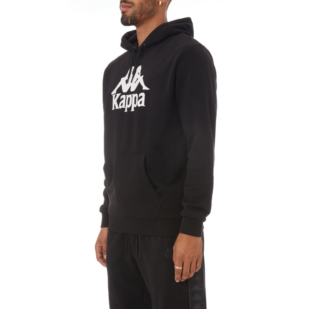 Kappa Authentic Malmo Hoodie Black | YW3259746