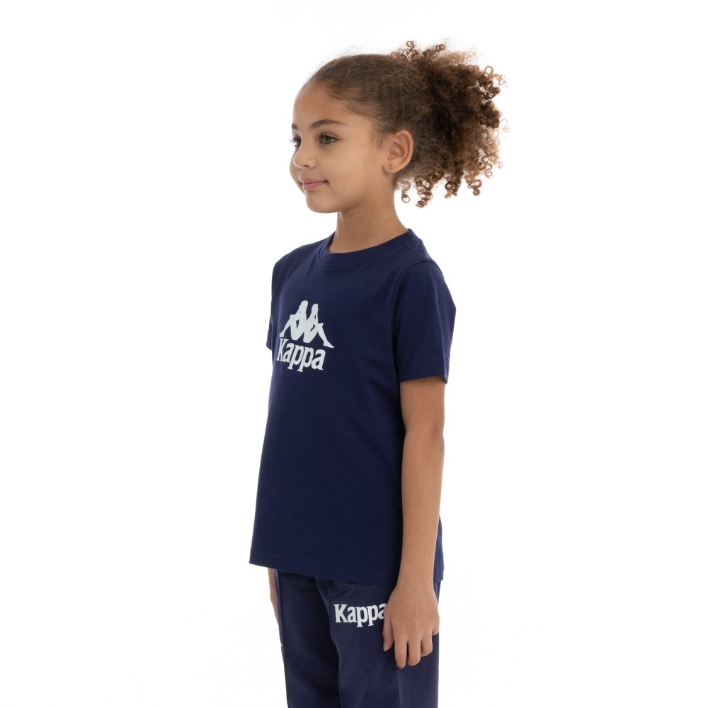 Kappa Authentic Molongio T Shirts Navy Purple | SF6748509
