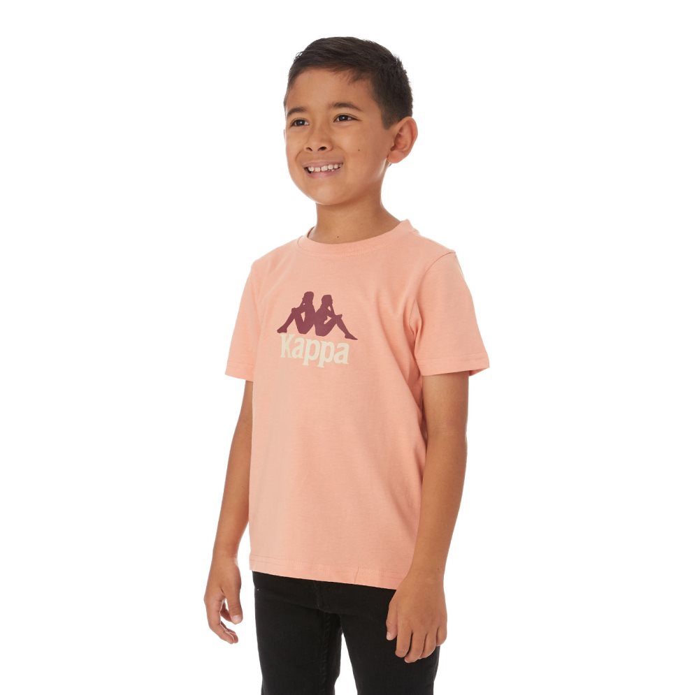 Kappa Authentic Molongio T Shirts Pink Coral | RQ6093781
