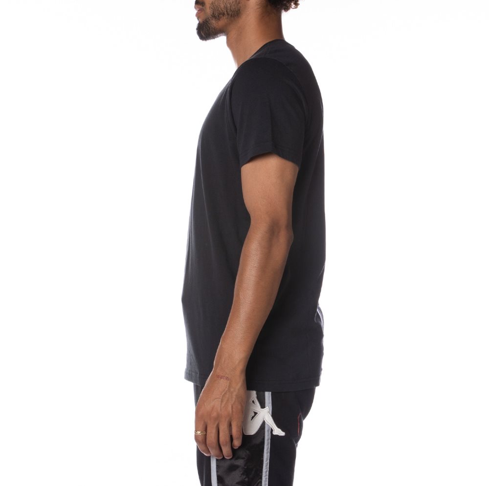 Kappa Authentic Myrtle T Shirts Black | CZ9482631