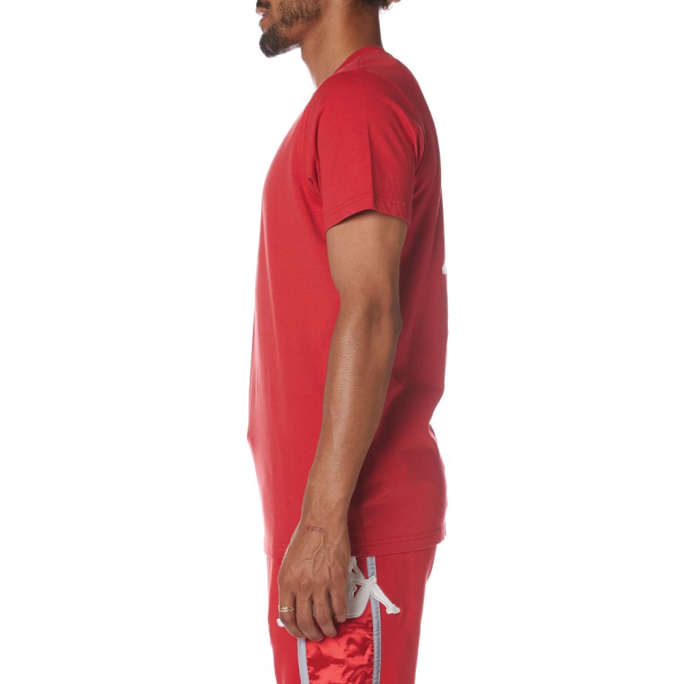 Kappa Authentic Myrtle T Shirts Red White | AF5281430