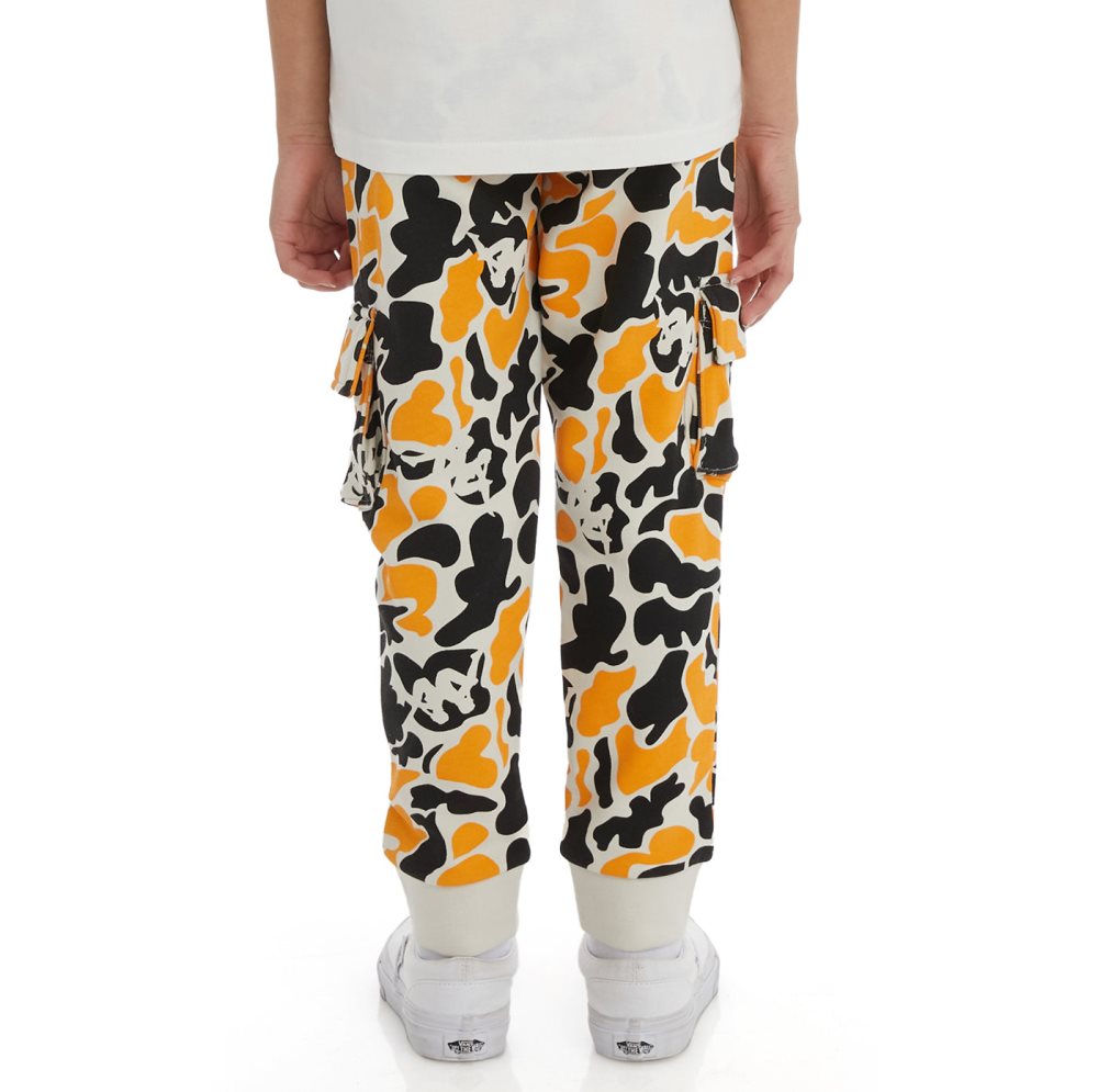 Kappa Authentic Pakot Sweatpants Black Light Orange | XK8125604