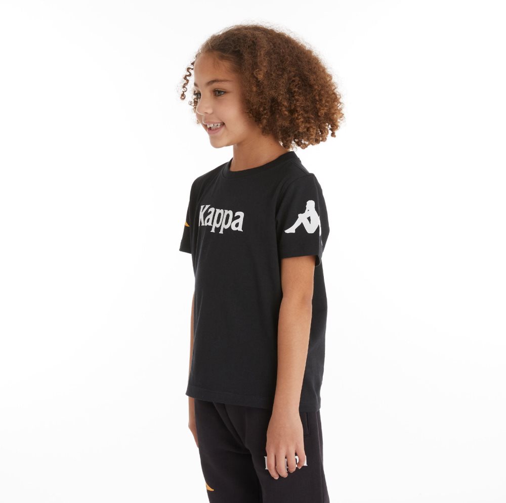 Kappa Authentic Paroo T Shirts Black | EG8205634
