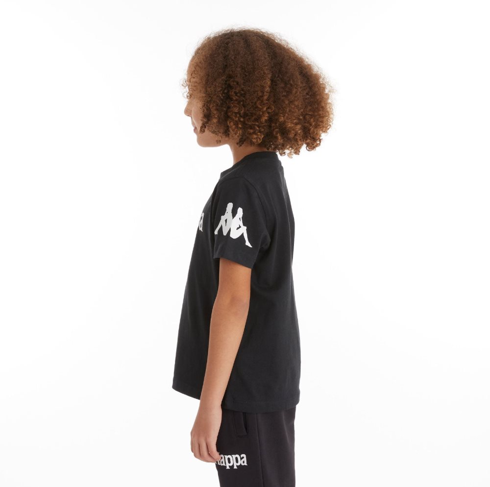 Kappa Authentic Paroo T Shirts Black | EG8205634