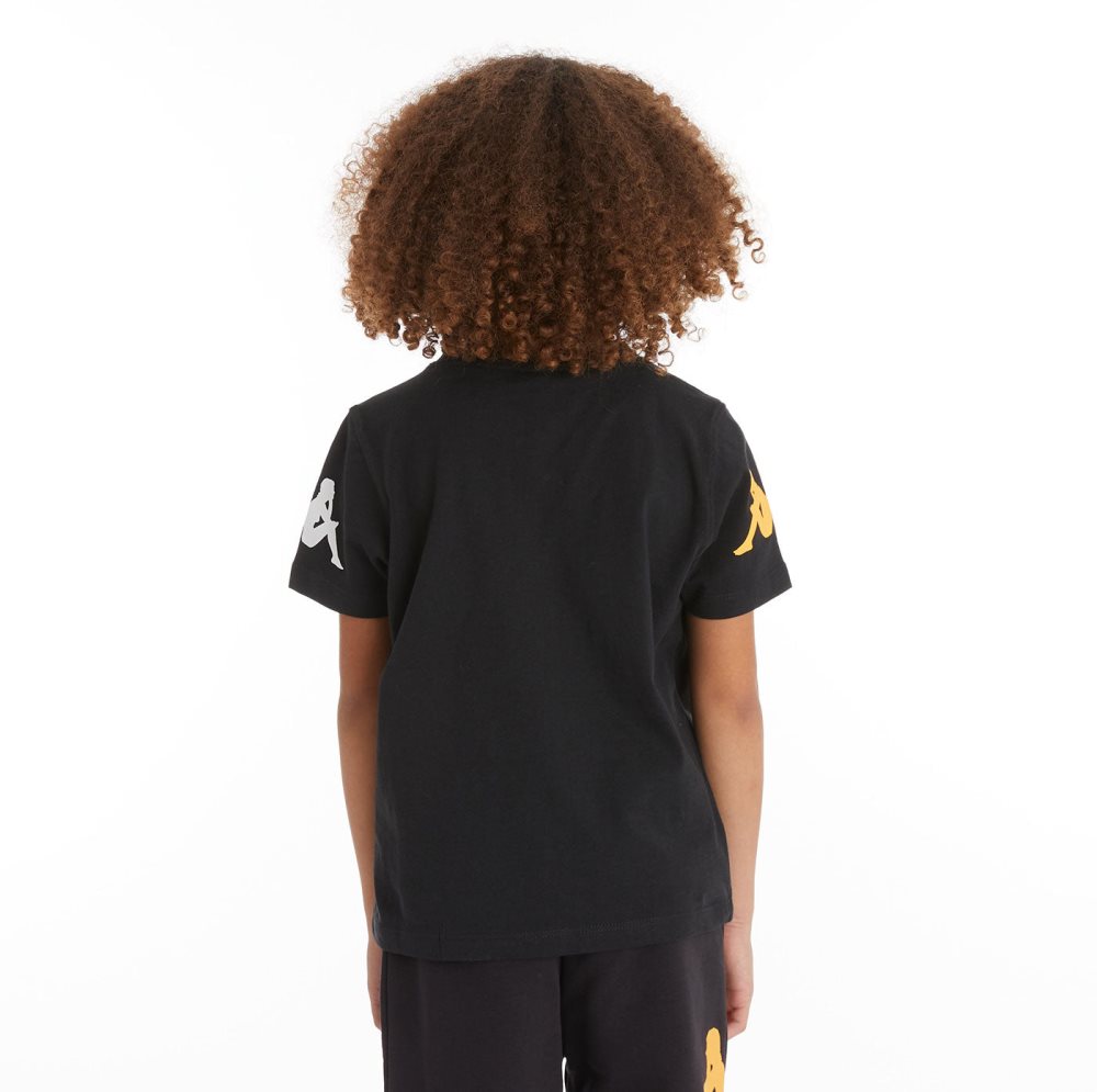 Kappa Authentic Paroo T Shirts Black | EG8205634