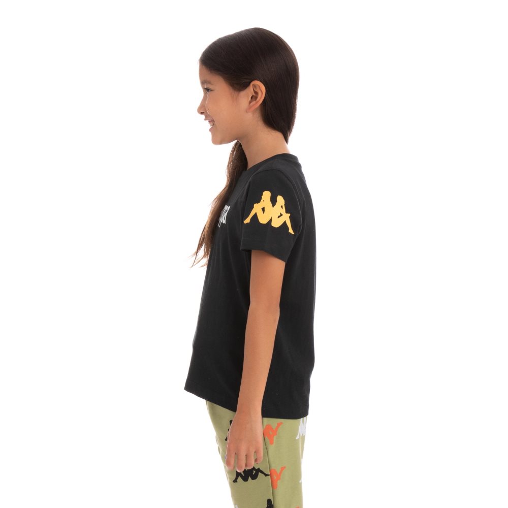 Kappa Authentic Paroo T Shirts Black | UX0654917