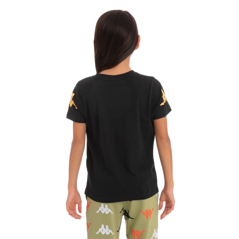 Kappa Authentic Paroo T Shirts Black | UX0654917