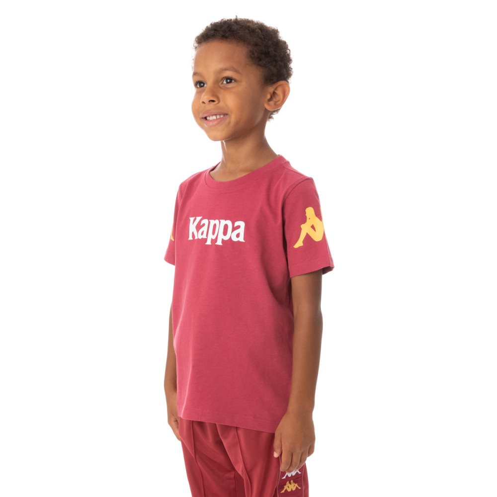 Kappa Authentic Paroo T Shirts Burgundy | HM8371024