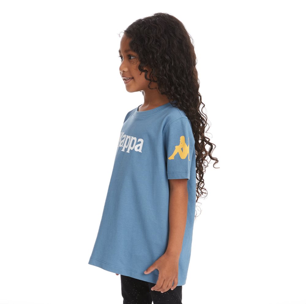 Kappa Authentic Paroo T Shirts Light Blue | NE1873054