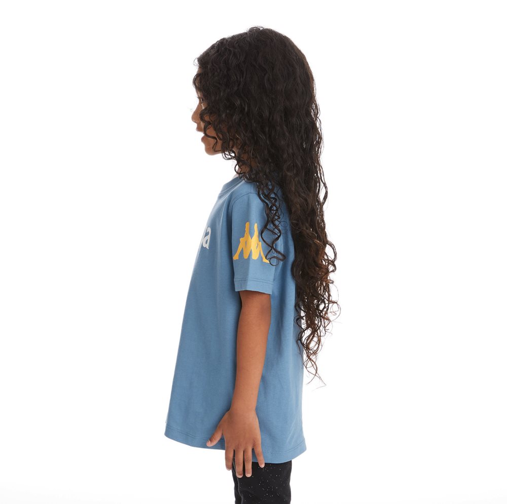 Kappa Authentic Paroo T Shirts Light Blue | NE1873054