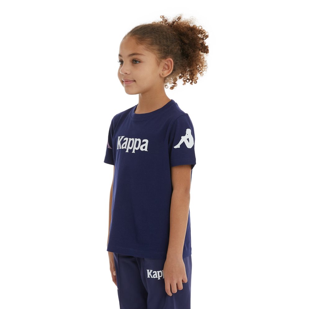 Kappa Authentic Paroo T Shirts Navy | TN5736410