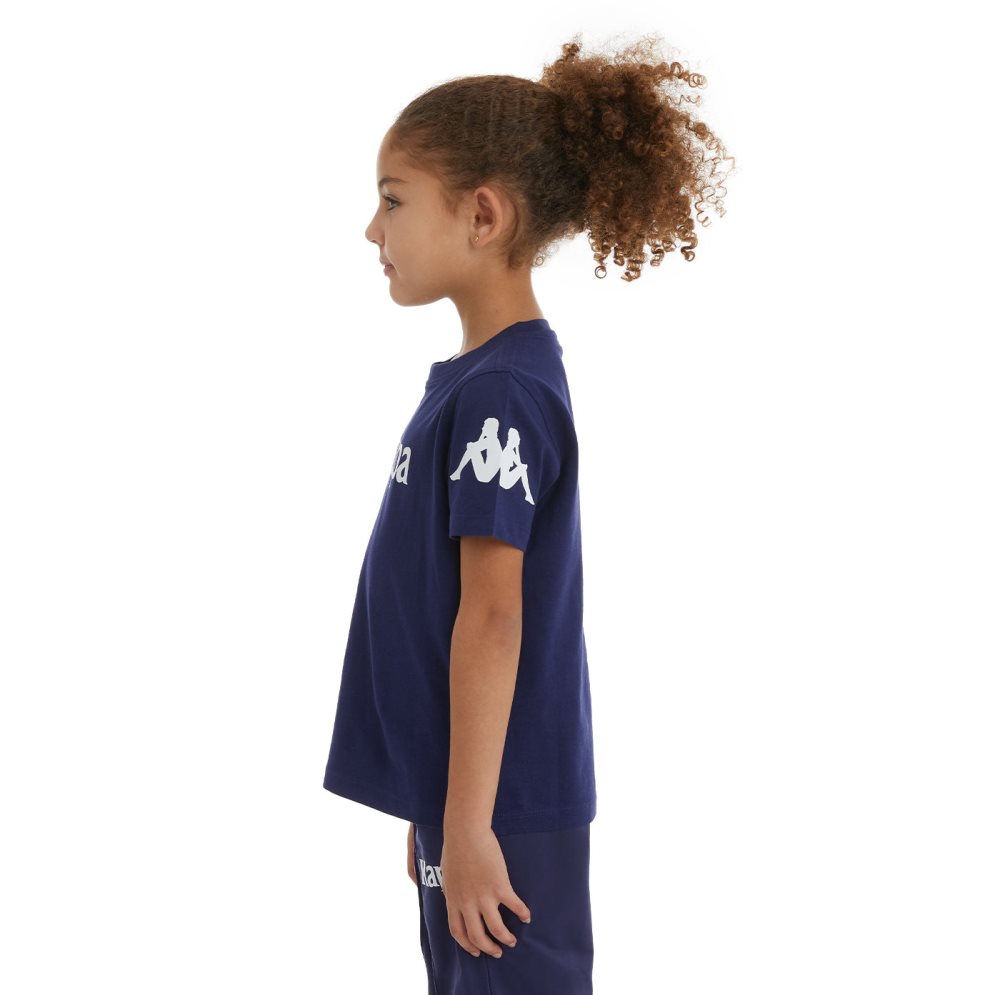 Kappa Authentic Paroo T Shirts Navy | TN5736410
