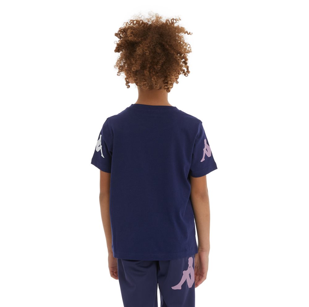 Kappa Authentic Paroo T Shirts Navy | TN5736410