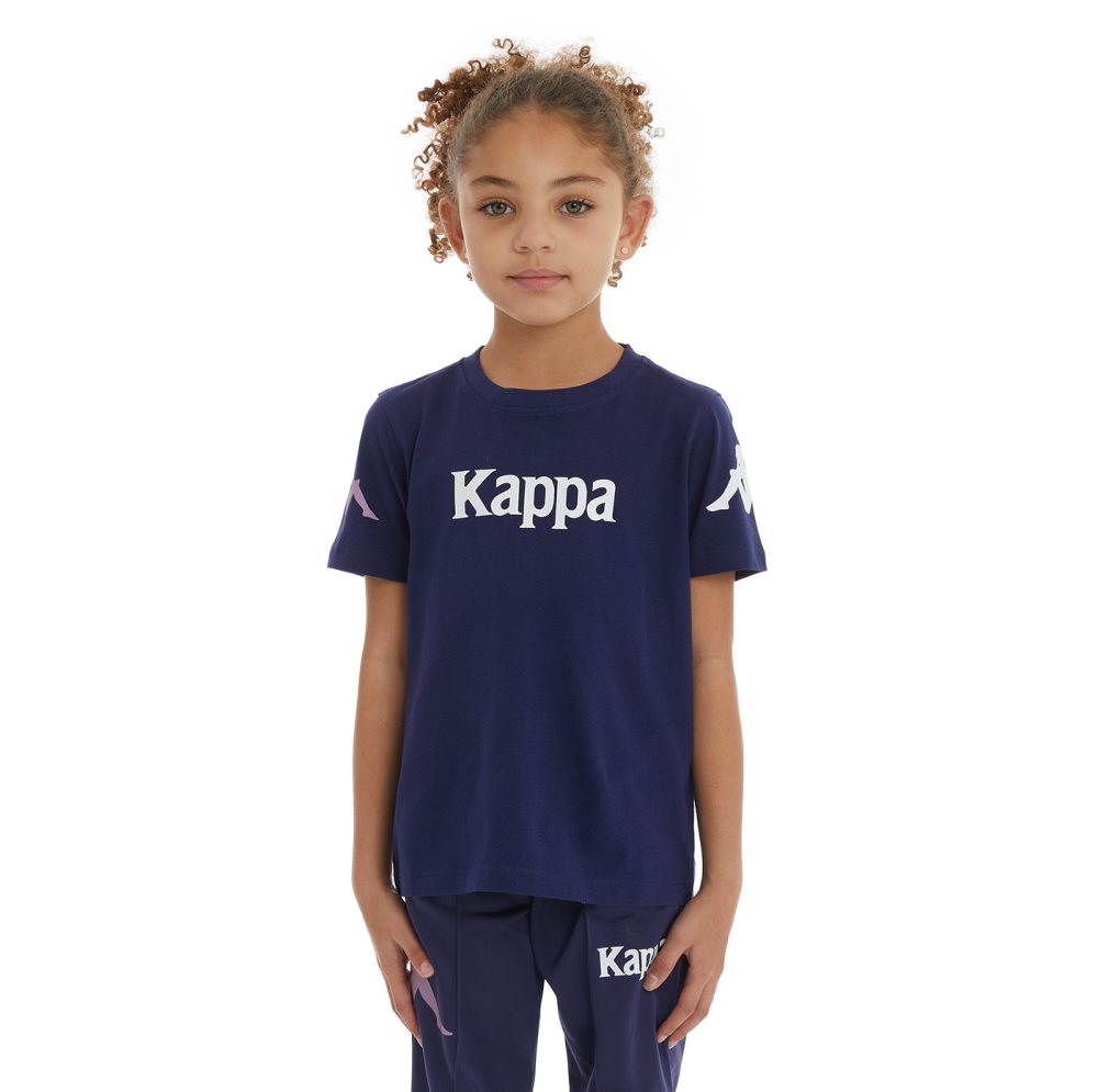 Kappa Authentic Paroo T Shirts Navy | TN5736410