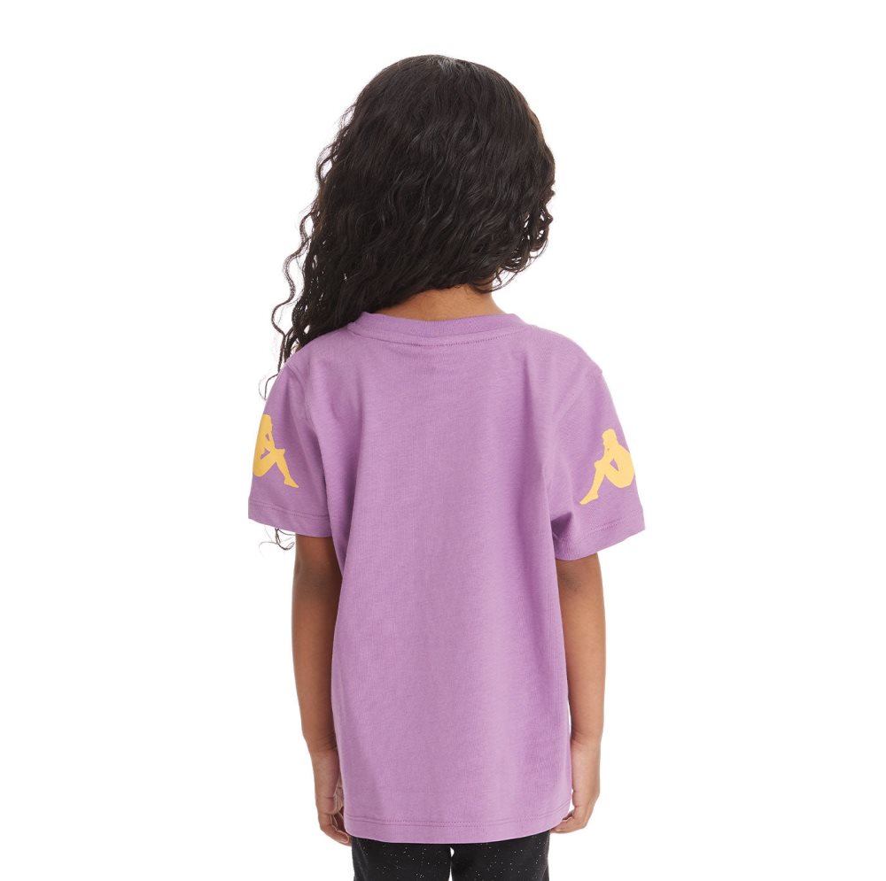 Kappa Authentic Paroo T Shirts Purple Lavender | CQ2149376