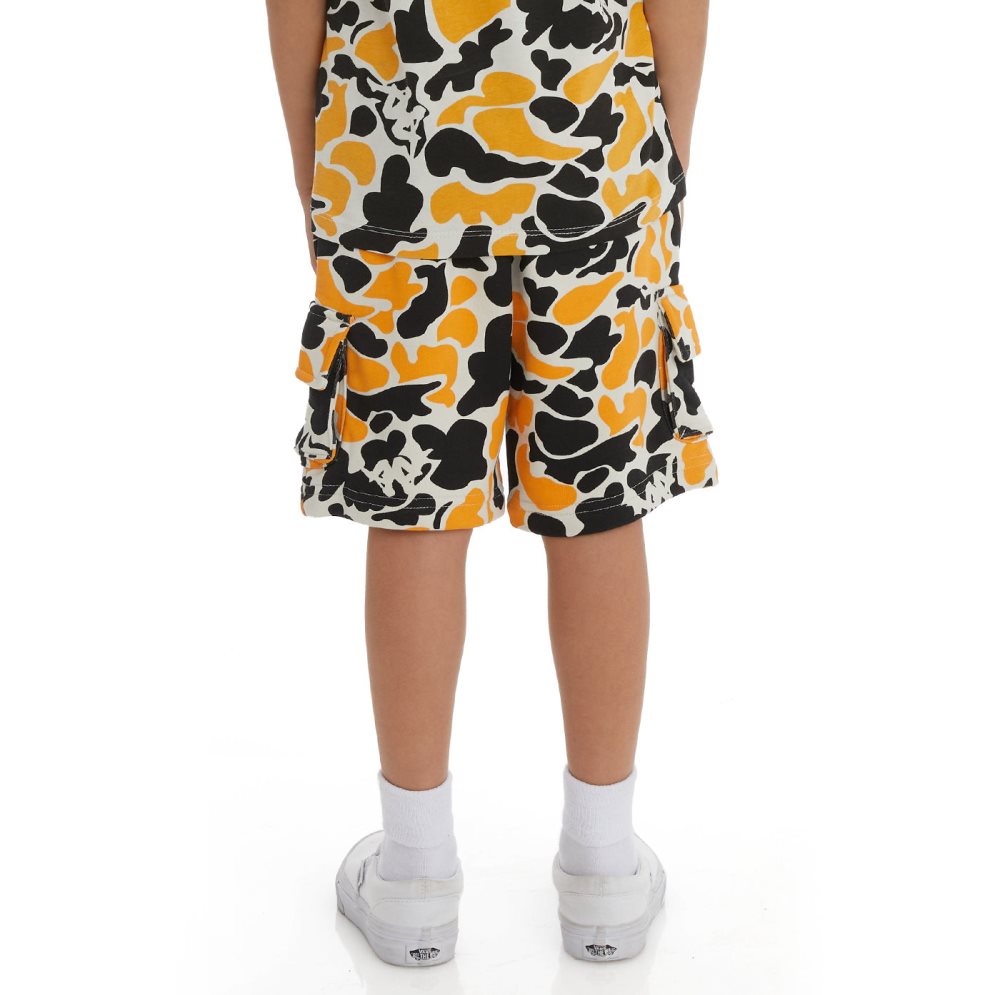 Kappa Authentic Pathos Shorts Black Light Orange | UF8763459