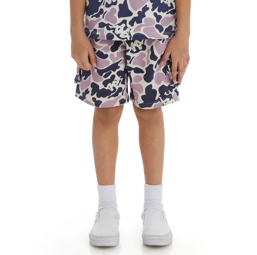 Kappa Authentic Pathos Shorts Navy Purple | EC4578631