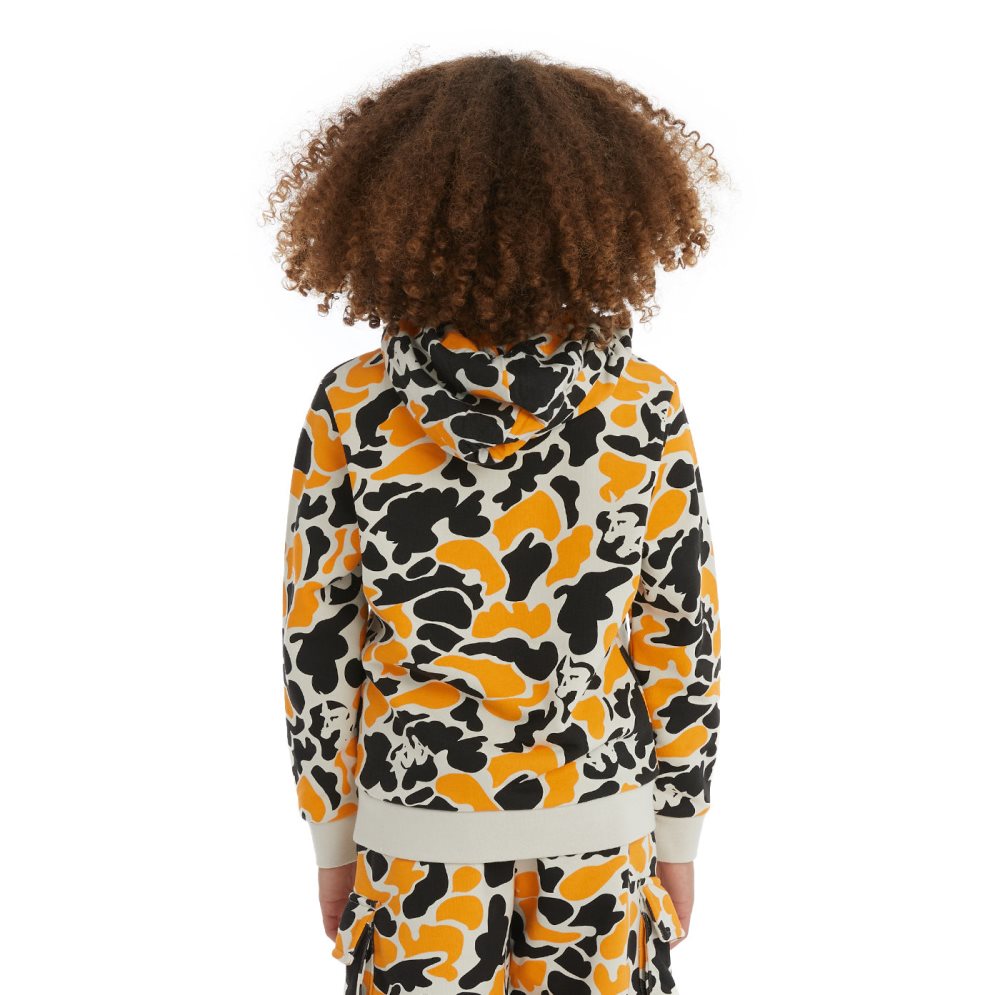 Kappa Authentic Picadilly Hoodie Black Light Orange | OH0492531