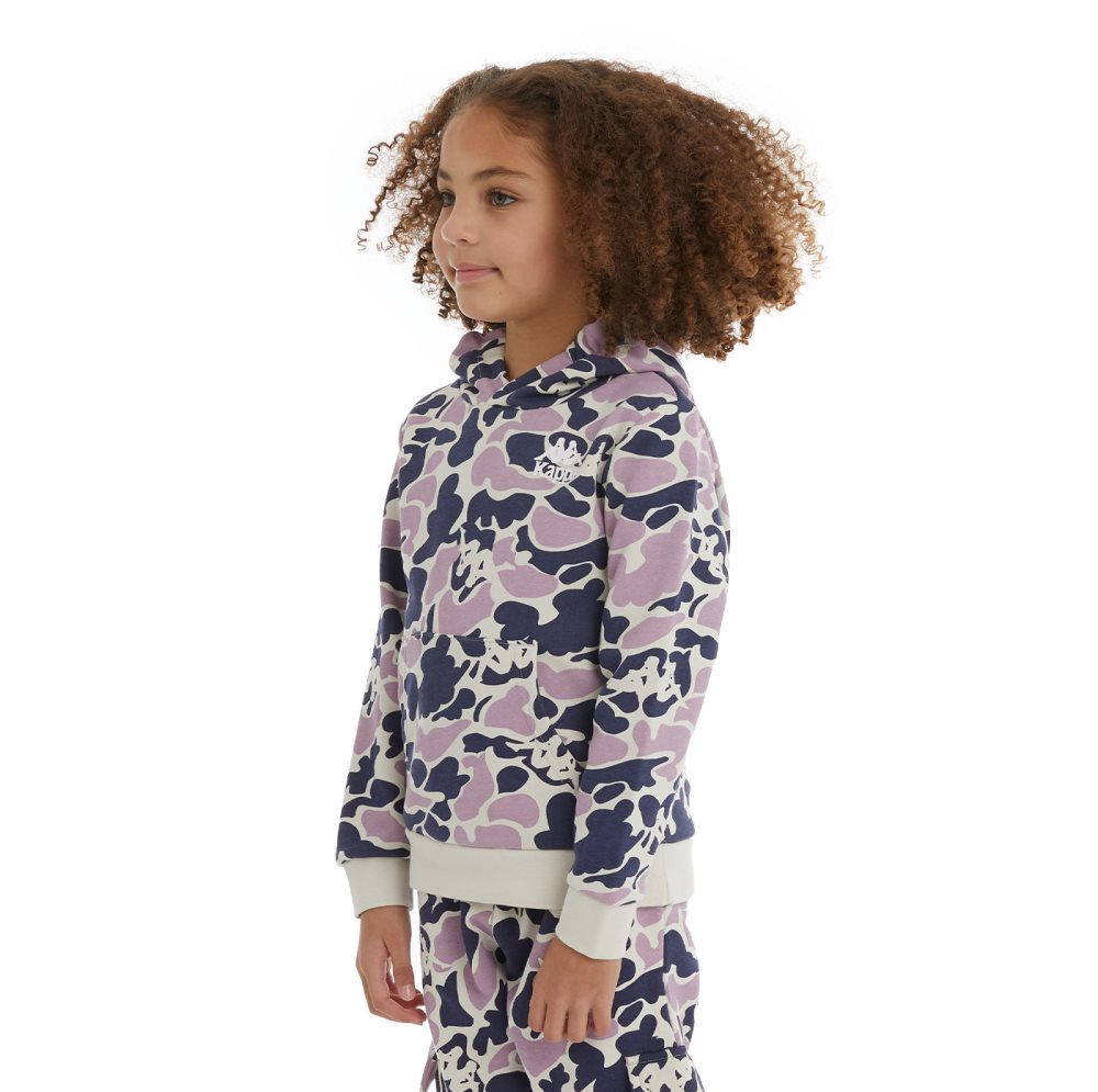 Kappa Authentic Picadilly Hoodie Navy Purple | PZ7952610