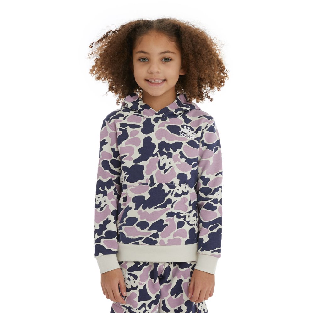 Kappa Authentic Picadilly Hoodie Navy Purple | PZ7952610