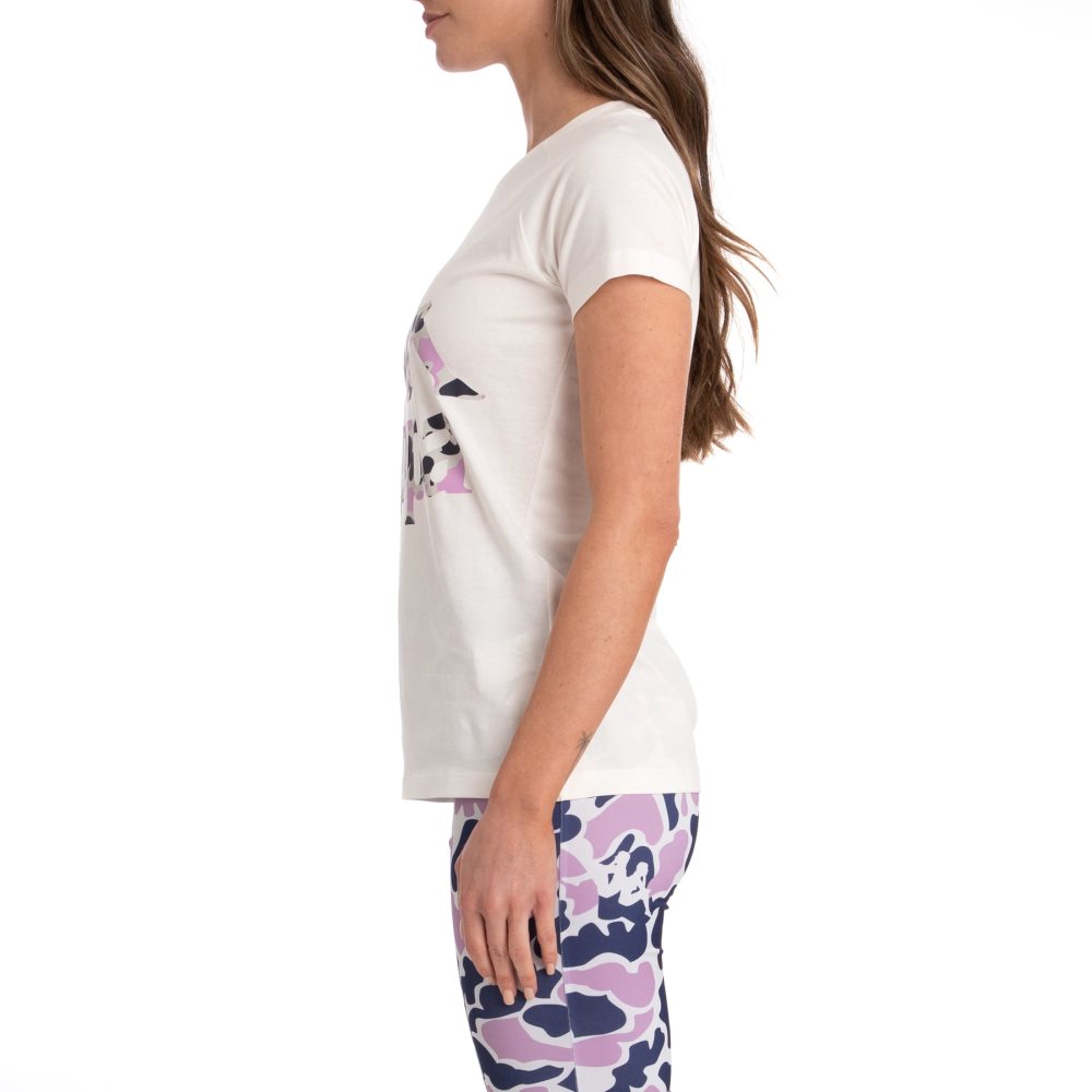 Kappa Authentic Pinkar T Shirts White Purple | OI1602597