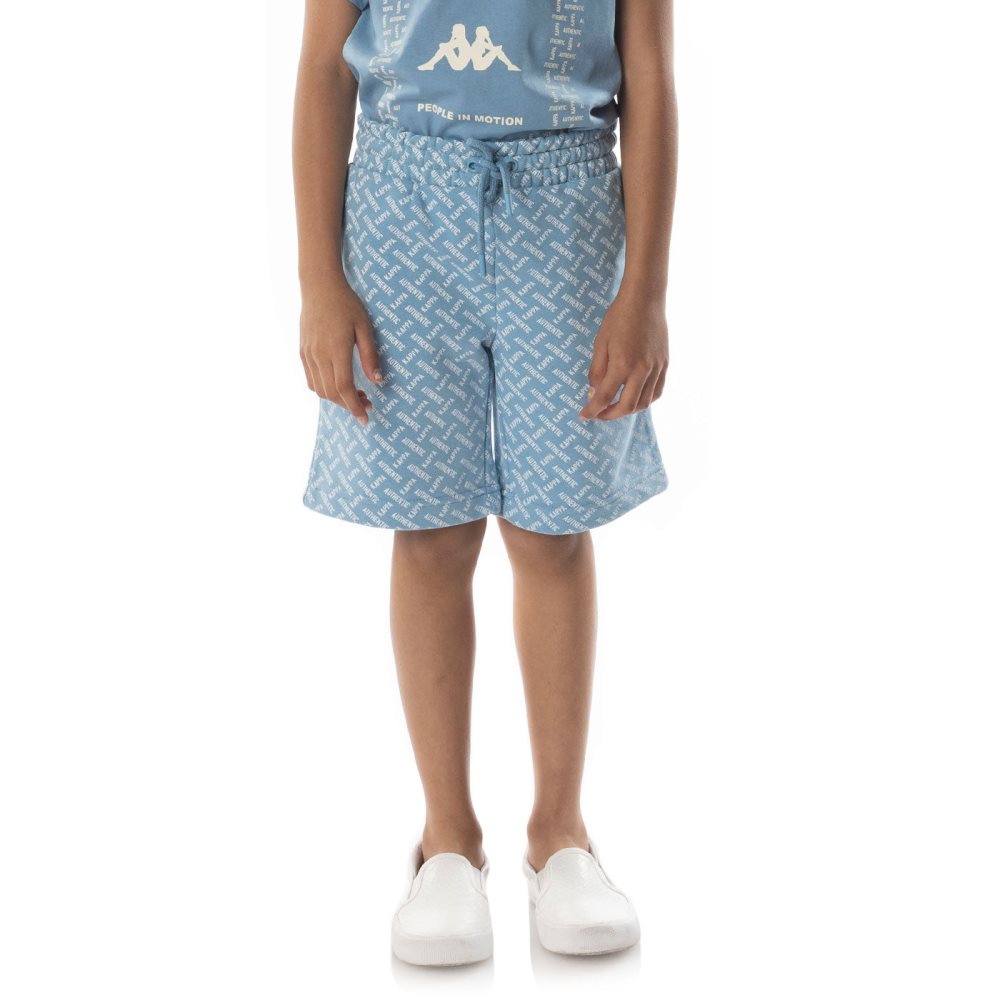 Kappa Authentic Plimmo Shorts Light Blue Brown | YP1342576