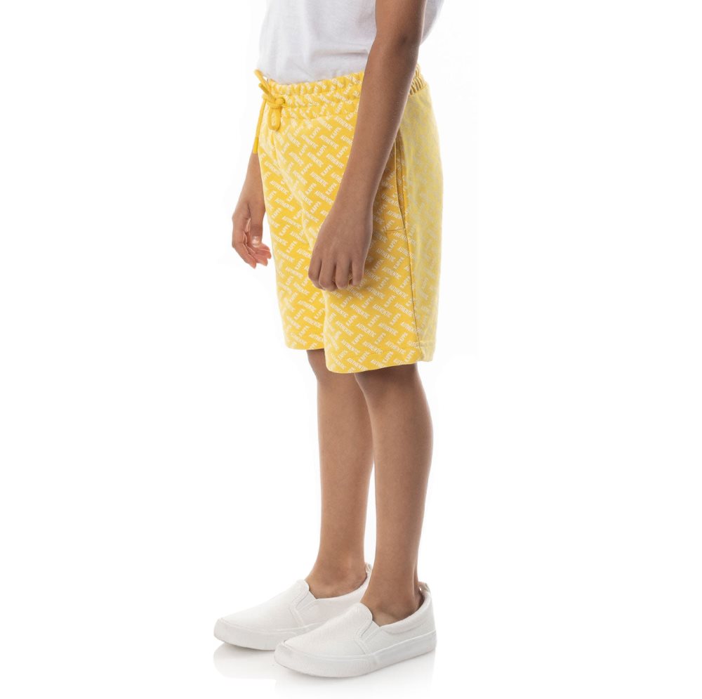 Kappa Authentic Plimmo Shorts Yellow Brown | DB0648395
