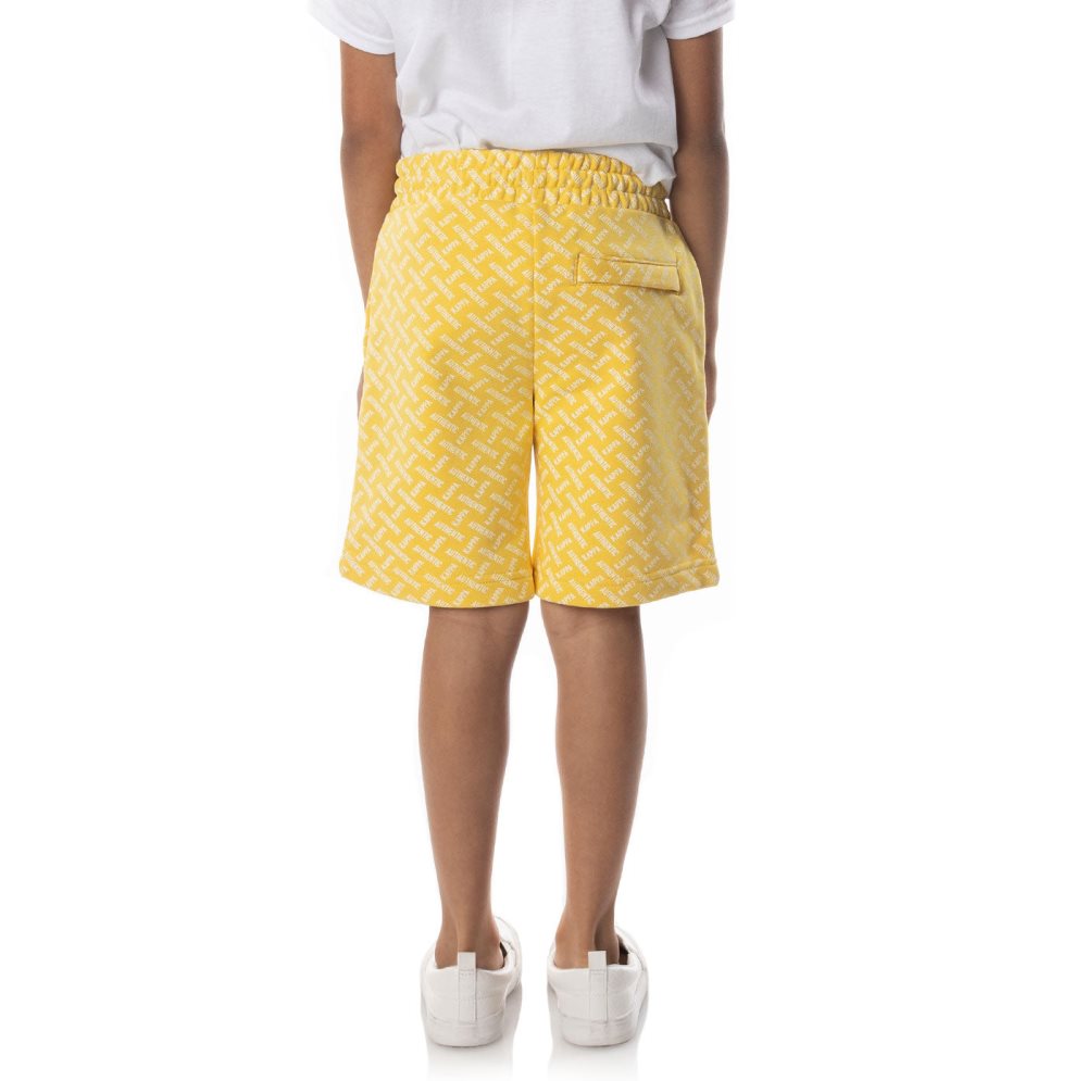 Kappa Authentic Plimmo Shorts Yellow Brown | DB0648395