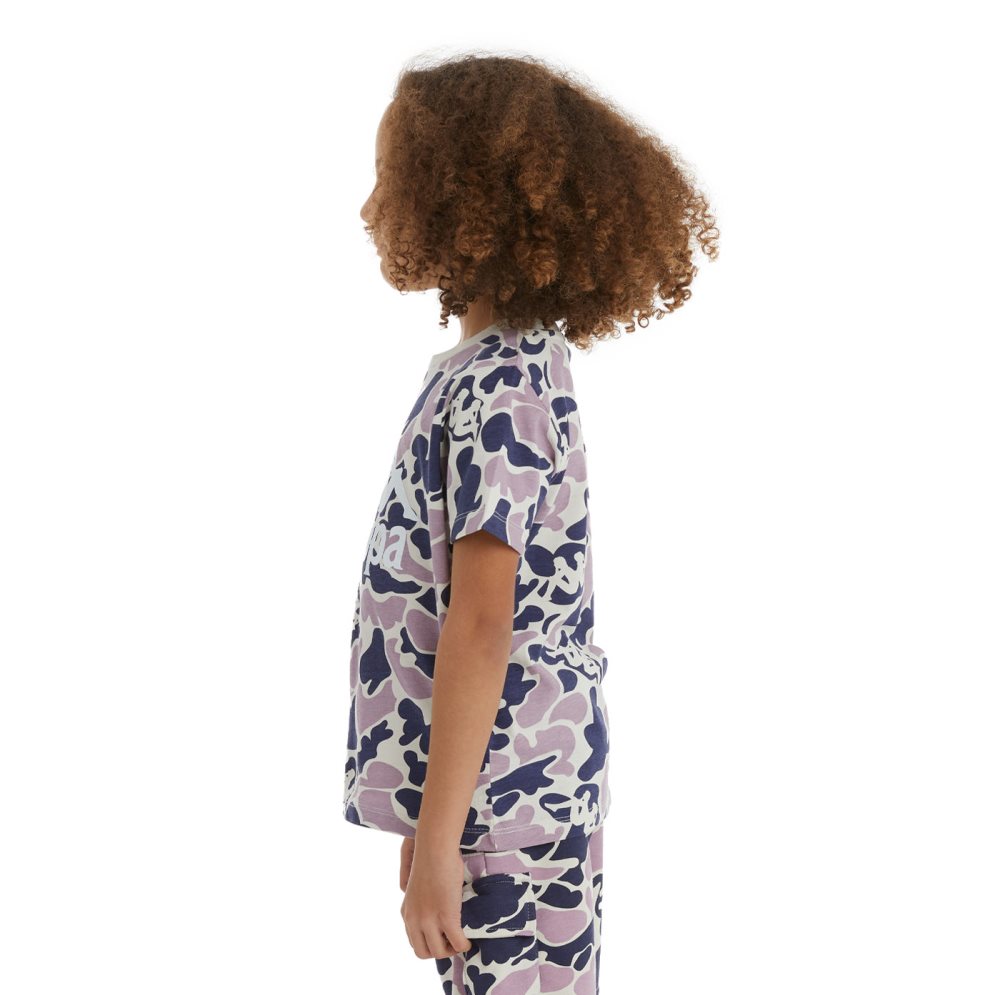 Kappa Authentic Pyllo T Shirts Navy Purple | VD8624731