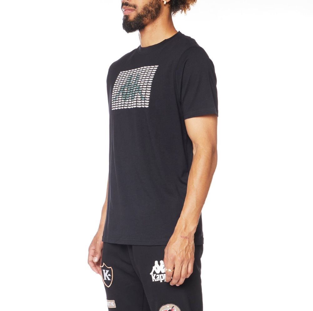Kappa Authentic Ramone T Shirts Black | TY4586203