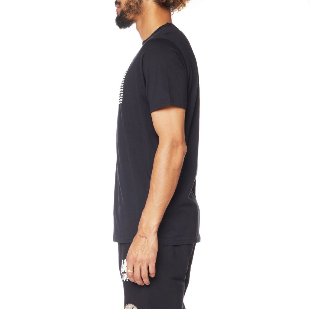 Kappa Authentic Ramone T Shirts Black | TY4586203