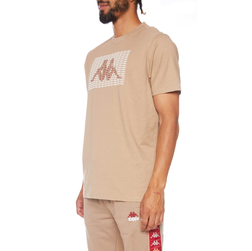 Kappa Authentic Ramone T Shirts Brown | DN9236851