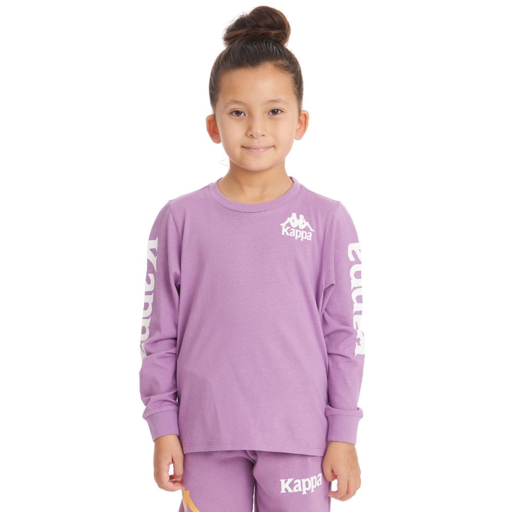 Kappa Authentic Ruiz 2 T Shirts Purple Lavender | PZ6742089