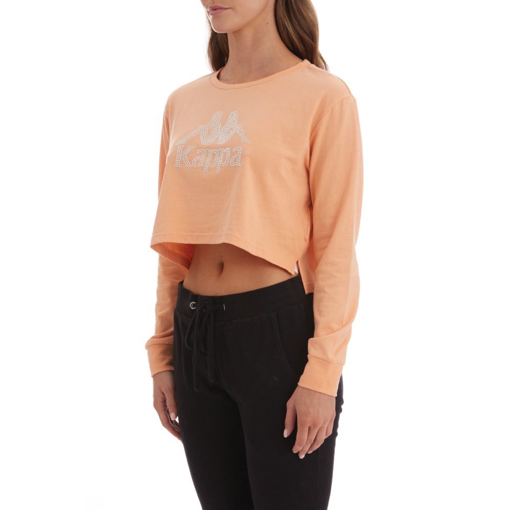 Kappa Authentic Saintelle T Shirts Orange Coral | SE6280317