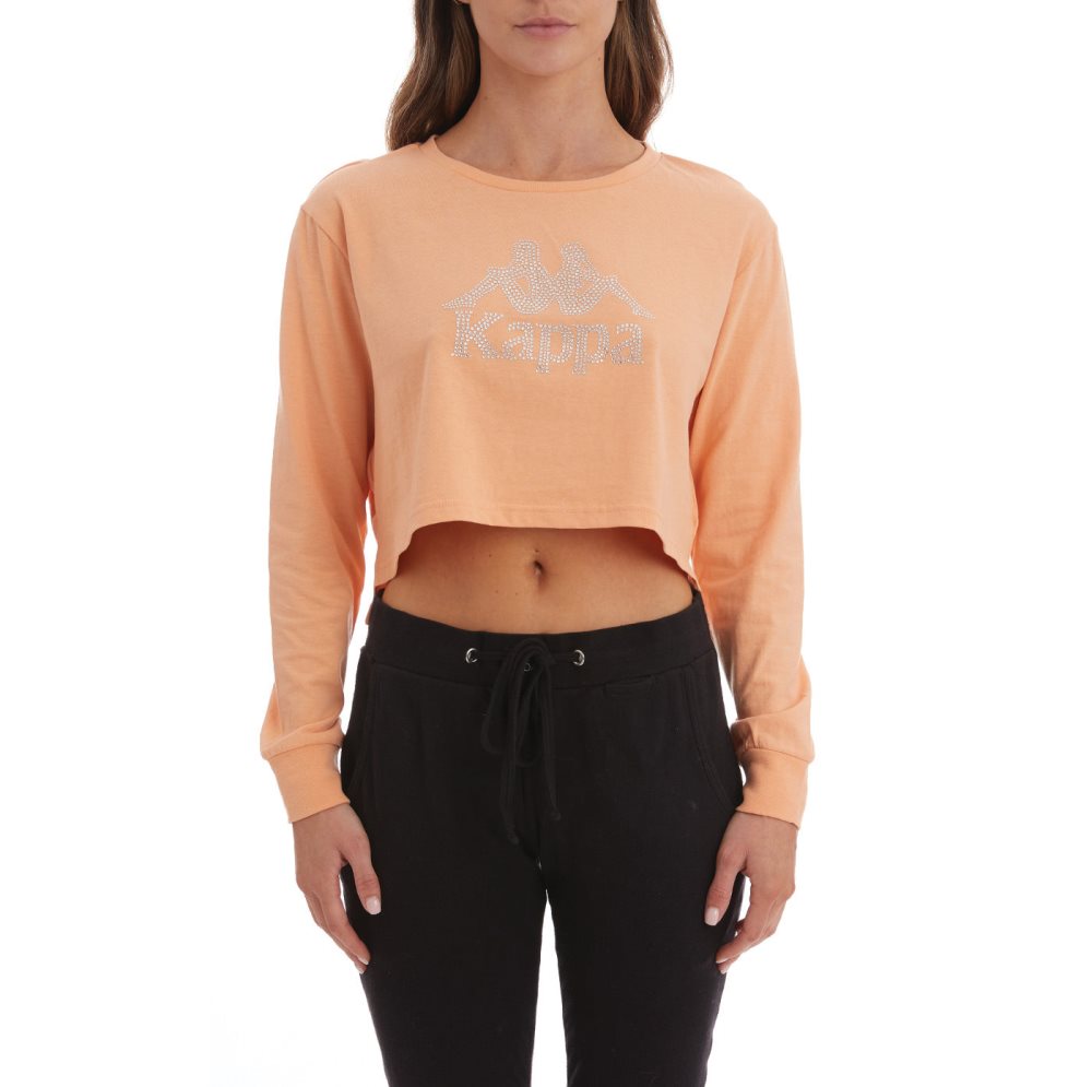 Kappa Authentic Saintelle T Shirts Orange Coral | SE6280317