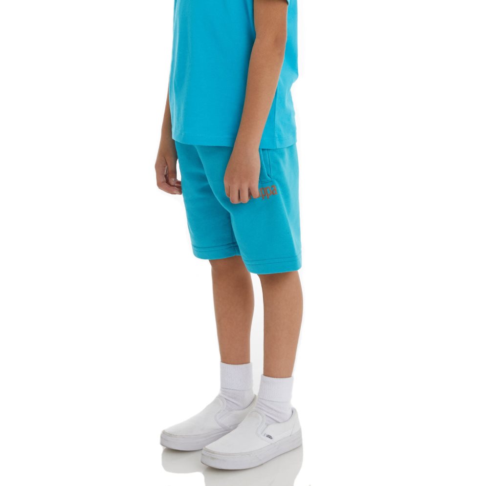 Kappa Authentic Sangone Shorts Light Turquoise | FV3640275