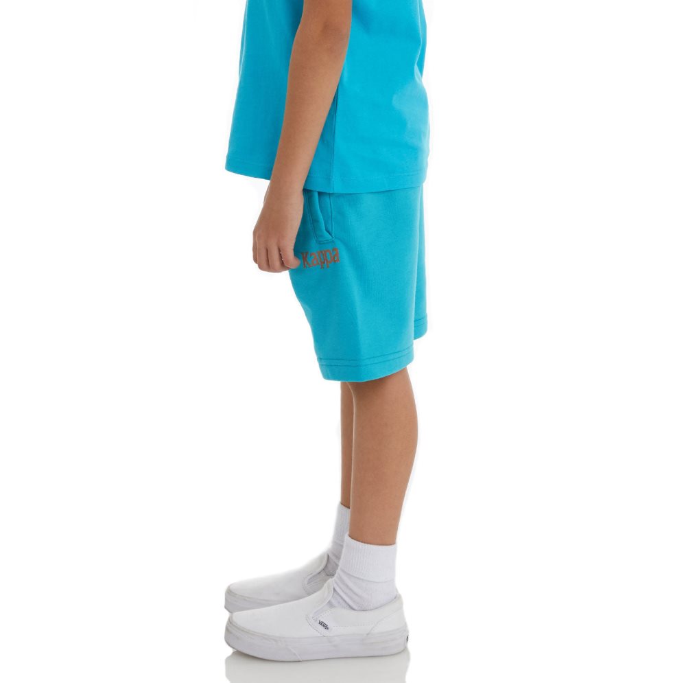 Kappa Authentic Sangone Shorts Light Turquoise | FV3640275
