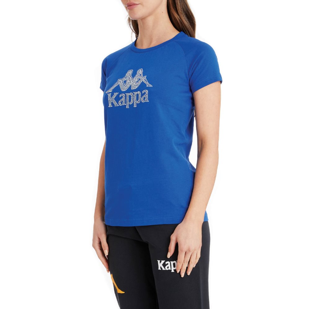 Kappa Authentic Shaira T Shirts Blue | HL3679842