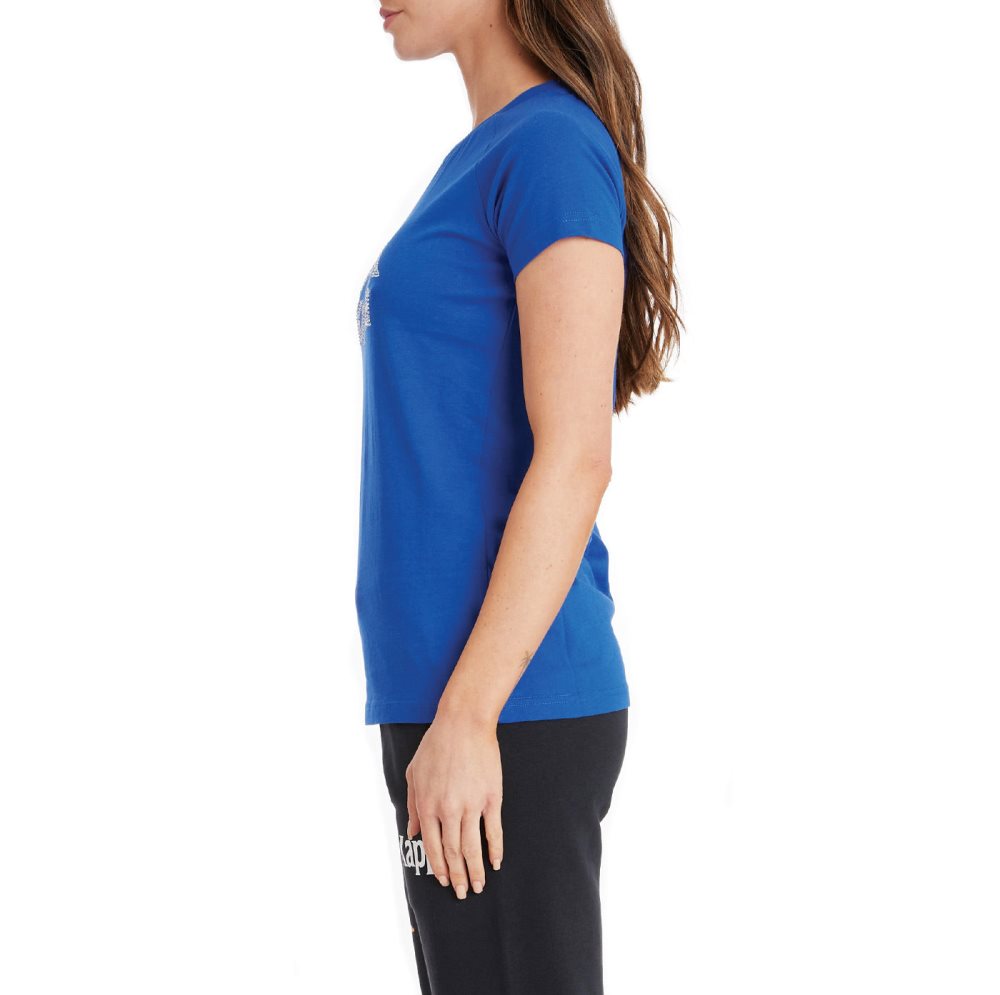 Kappa Authentic Shaira T Shirts Blue | HL3679842