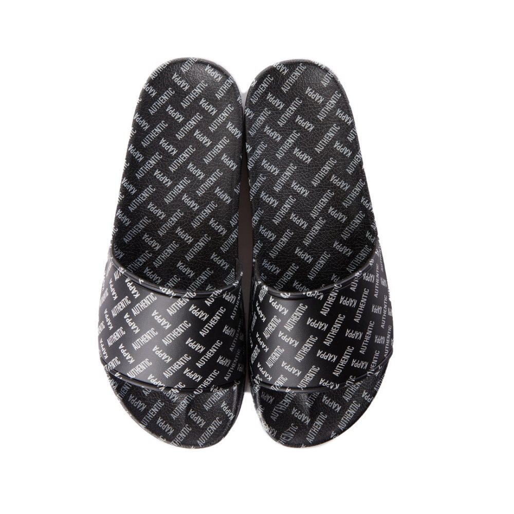 Kappa Authentic Solime 1 Slides Black Brown | KO6734189
