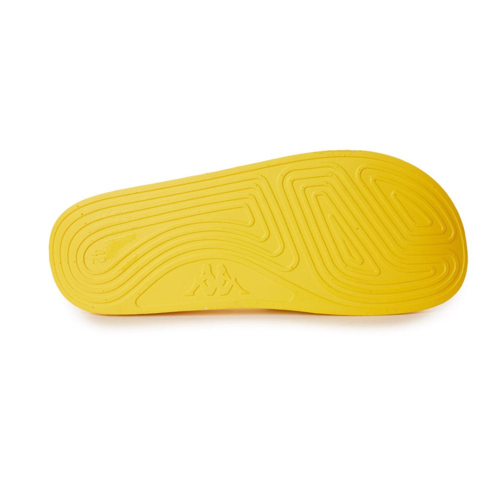 Kappa Authentic Solime 1 Slides Yellow Brown | FA1084237